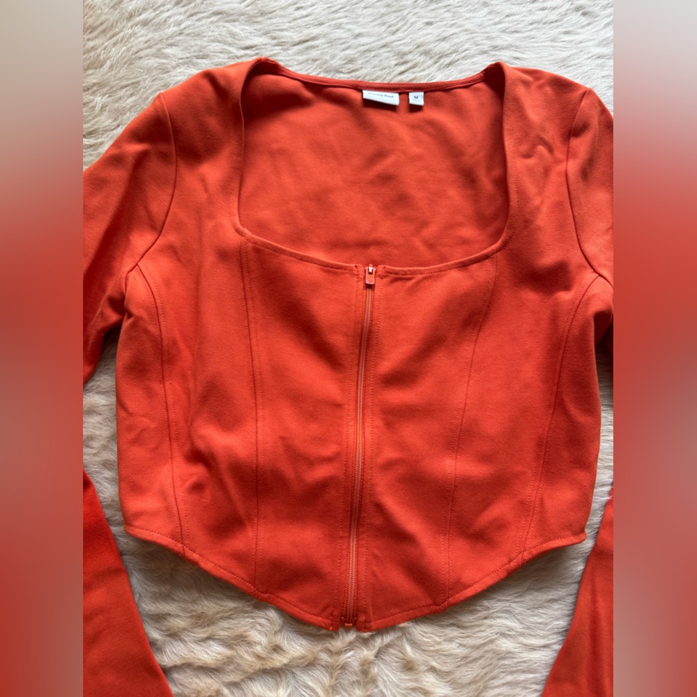 Sunday Best Orange Bomber Jacket